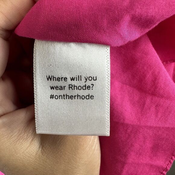 Rhode Womens Barbie Pink Casey Mini Dress Ruffle Flare Chic‎ Feminine Size Small - Picture 11 of 16